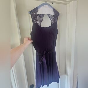Scarlett Deep Purple Backless Dress
